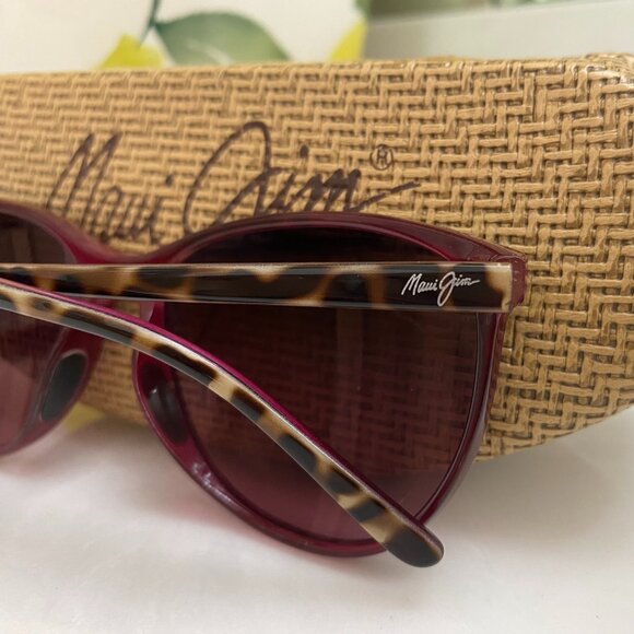 Maui Jim Rose Ocean Tortoise Pink Raspberry Polarized Sunglasses - Picture 6 of 7